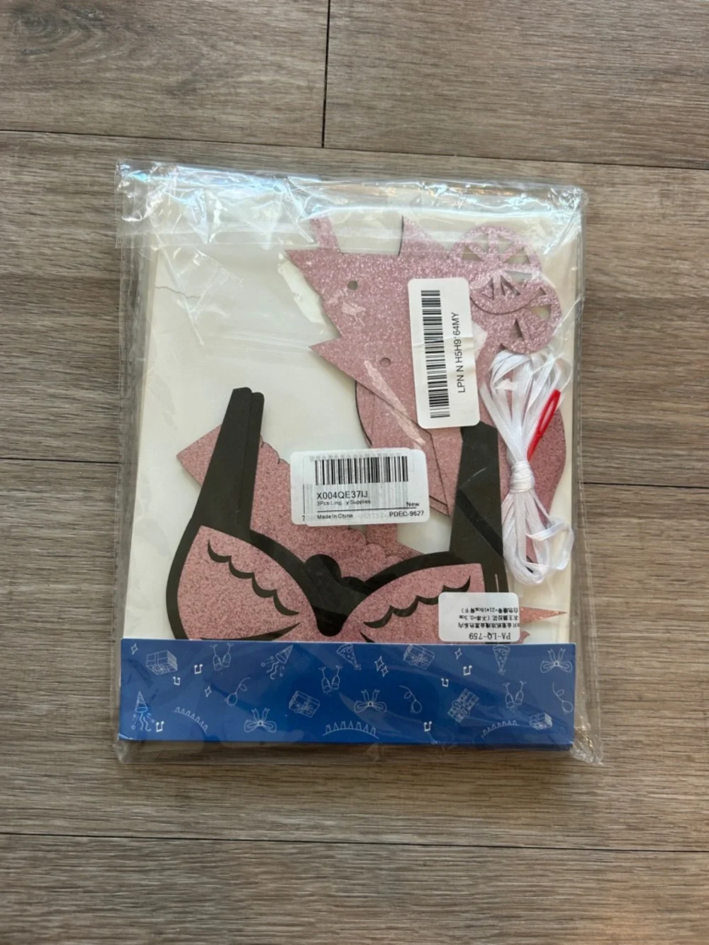 Pink Glitter Lingerie Party Decorations